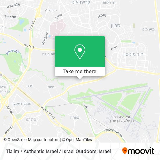 Tlalim / Authentic Israel / Israel Outdoors map