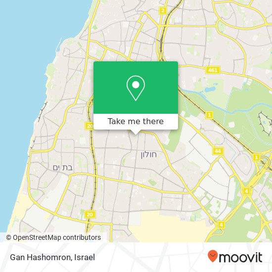 Gan Hashomron map