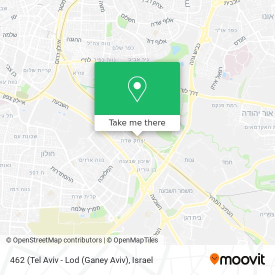 Карта 462 (Tel Aviv - Lod (Ganey Aviv)