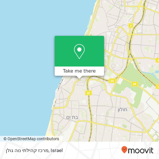 מרכז קהילתי נוה גולן map