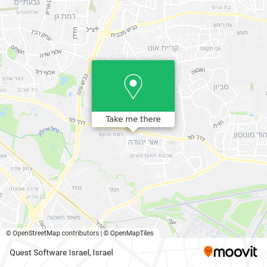 Карта Quest Software Israel