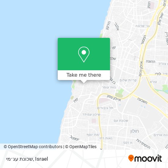 Карта שכונת עג׳מי