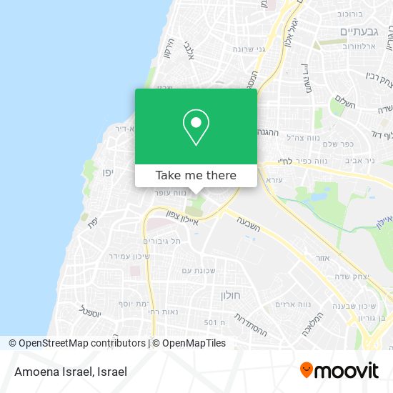 Amoena Israel map