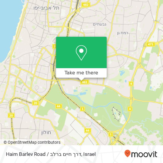 Haim Barlev Road / דרך חיים ברלב map