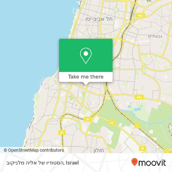 הסטודיו של אליה מלניקוב map