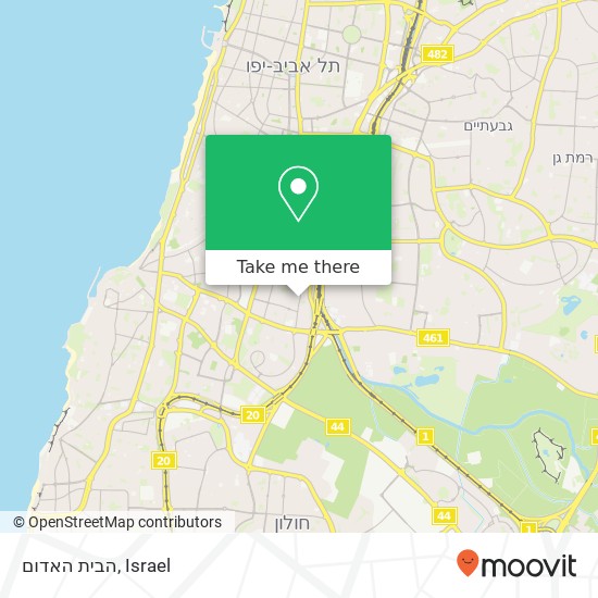 הבית האדום map