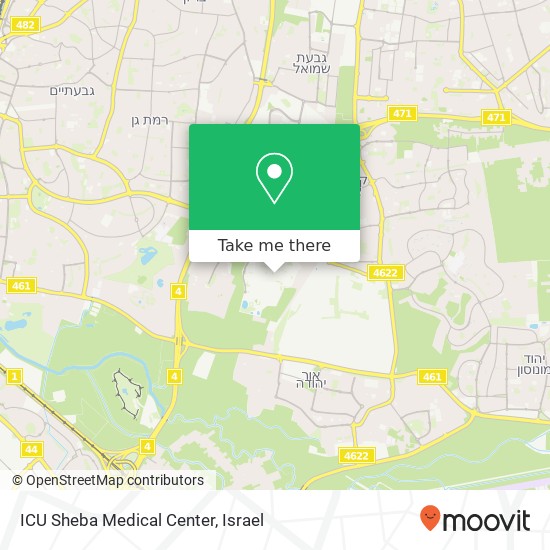 ICU Sheba Medical Center map