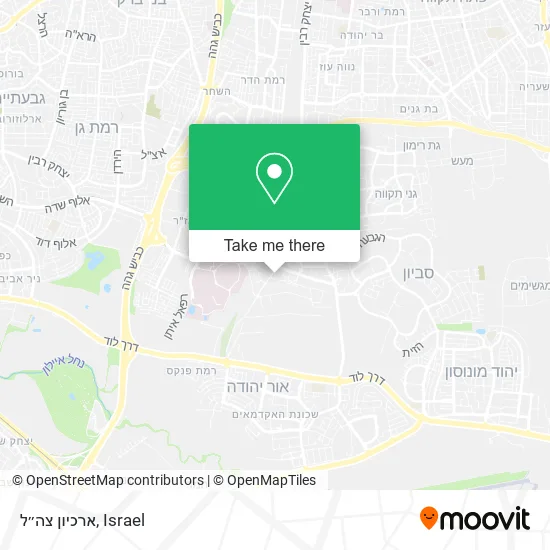 Карта ארכיון צה״ל