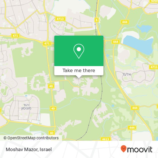 Moshav Mazor map