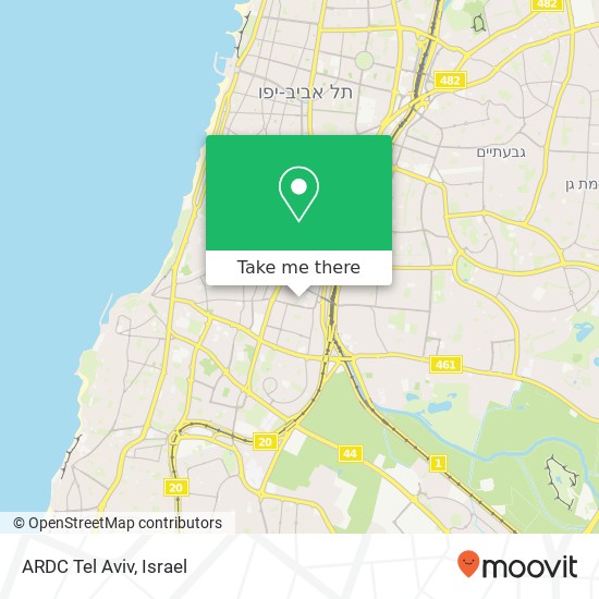 ARDC Tel Aviv map