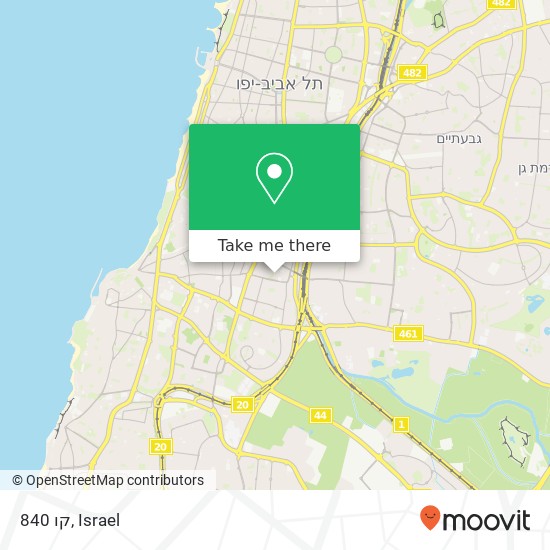 קו 840 map