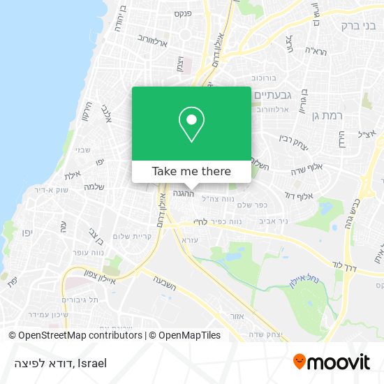 דודא לפיצה map