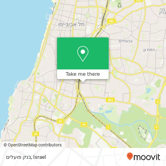 בנק פועלים map