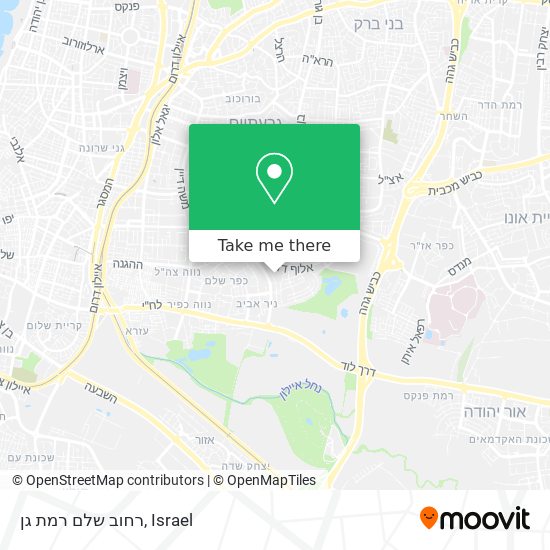 Карта רחוב שלם רמת גן