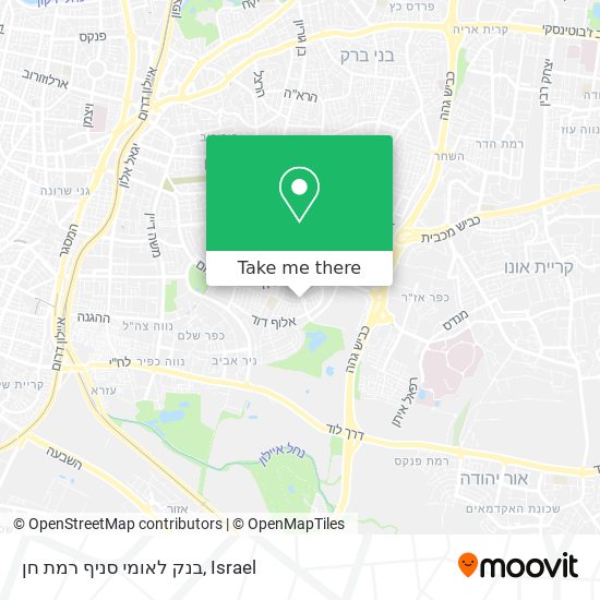 בנק לאומי סניף רמת חן map