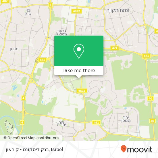 בנק דיסקונט - קיראון map