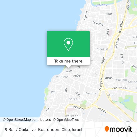 9 Bar /  Quiksilver Boardriders Club map