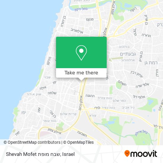 Shevah Mofet שבח מופת map