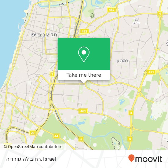 רחוב לה  גוורדיה map