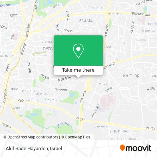 Aluf Sade Hayarden map