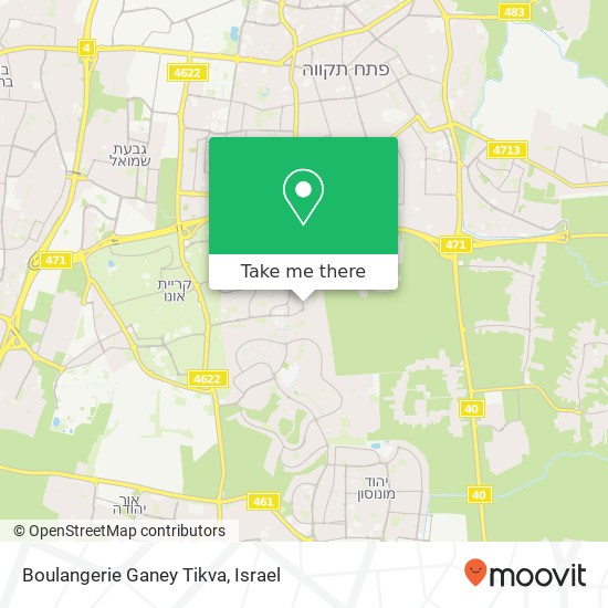 Boulangerie Ganey Tikva map