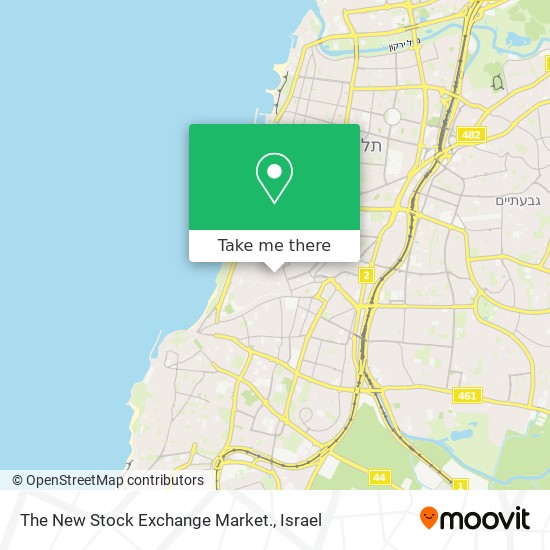 Карта The New Stock Exchange Market.