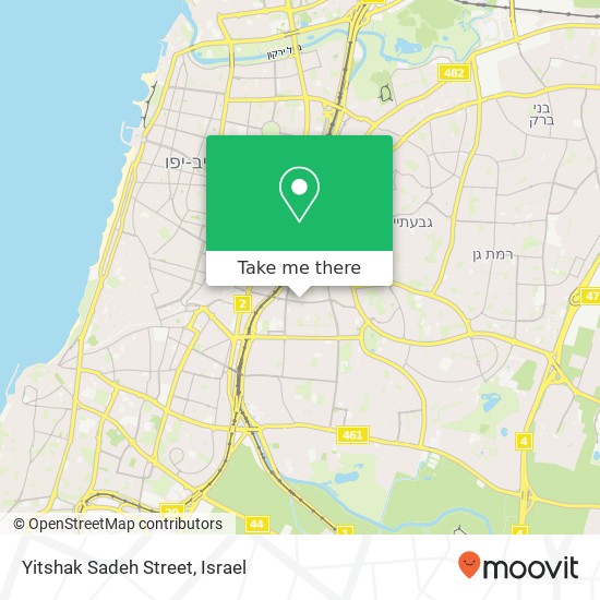Yitshak Sadeh Street map