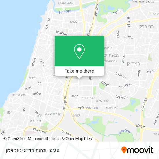 תחנת מד״א יגאל אלון map