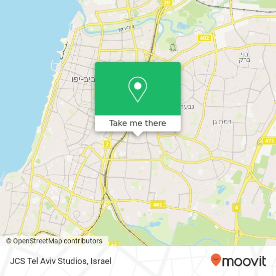Карта JCS Tel Aviv Studios