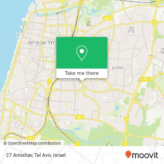 27 Amishav, Tel Aviv map