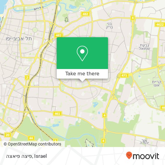 פיצה פיאצה map