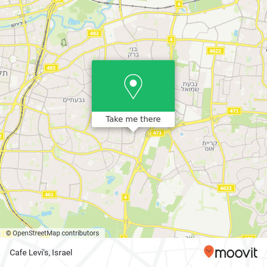 Cafe Levi's map