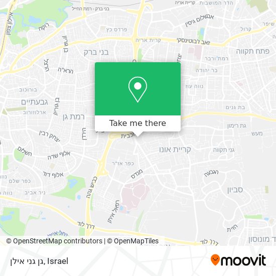 גן גני אילן map