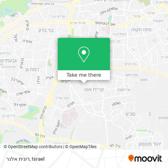 רונית אלנר map