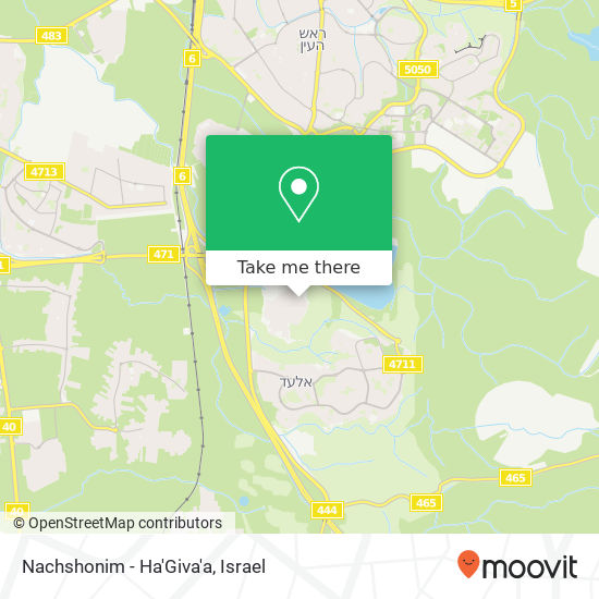 Nachshonim - Ha'Giva'a map