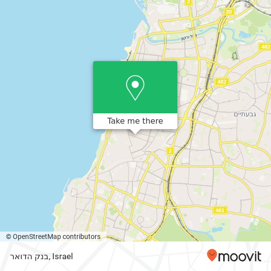 בנק הדואר map