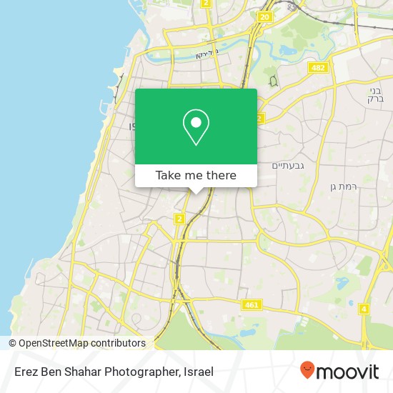 Erez Ben Shahar Photographer map