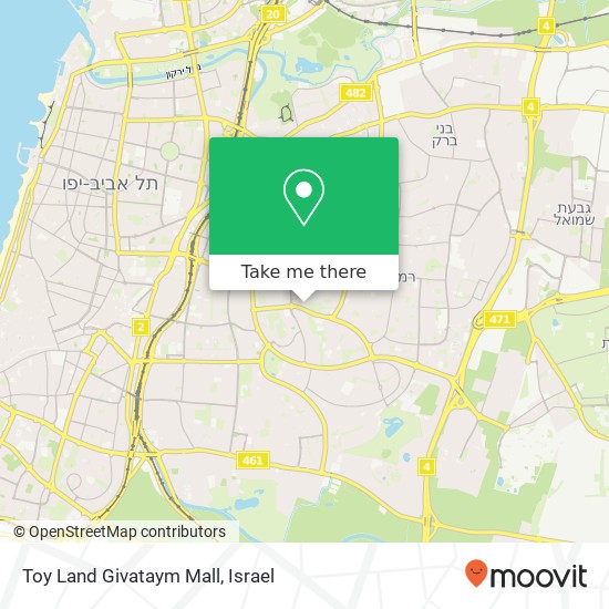 Карта Toy Land Givataym Mall