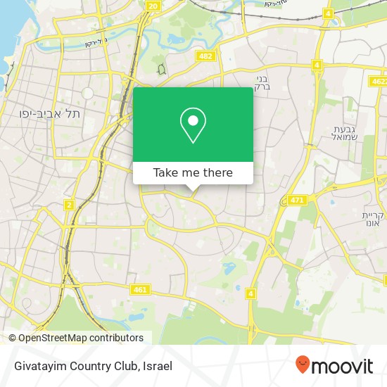 Givatayim Country Club map