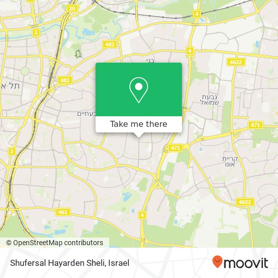 Карта Shufersal Hayarden Sheli
