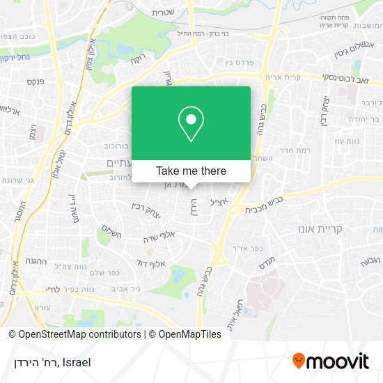 Карта רח' הירדן
