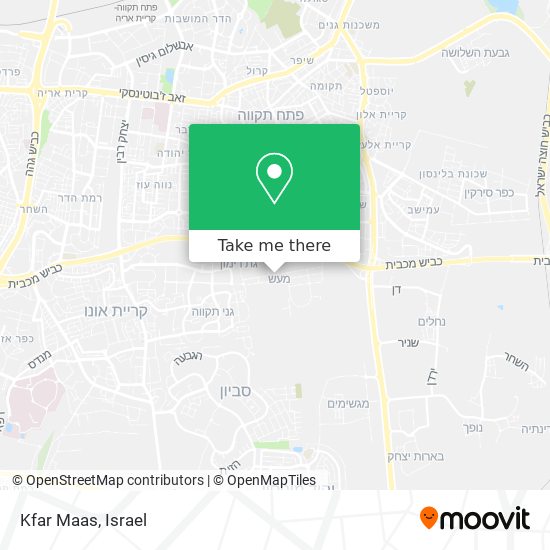Карта Kfar Maas
