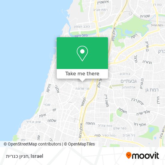 חניון כנרית map