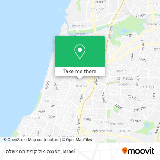 הפגנה מול קרית הממשלה map