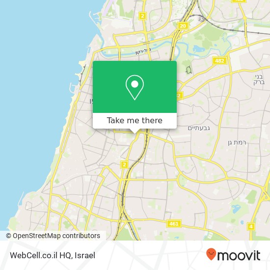 WebCell.co.il HQ map