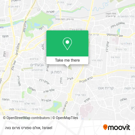 Карта אולם ספורט מרום נווה
