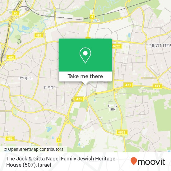 The Jack & Gitta Nagel Family Jewish Heritage House (507) map