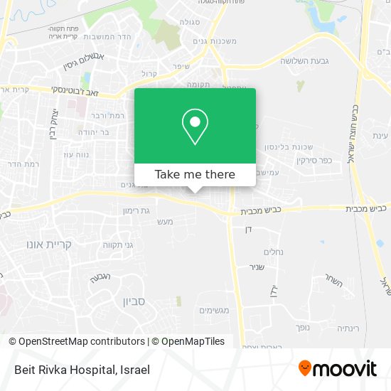 Beit Rivka Hospital map