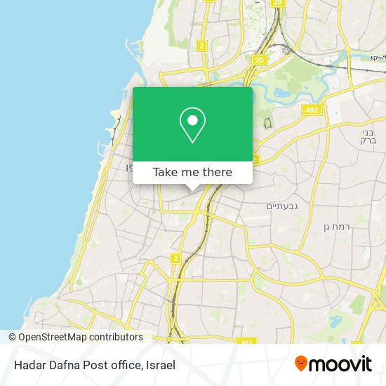 Hadar Dafna Post office map