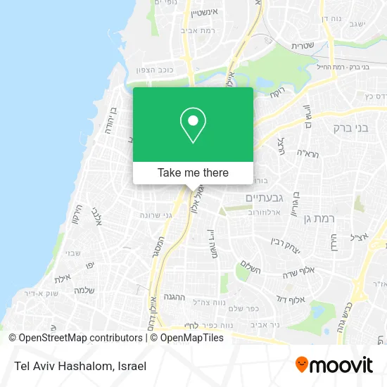 Карта Tel Aviv Hashalom